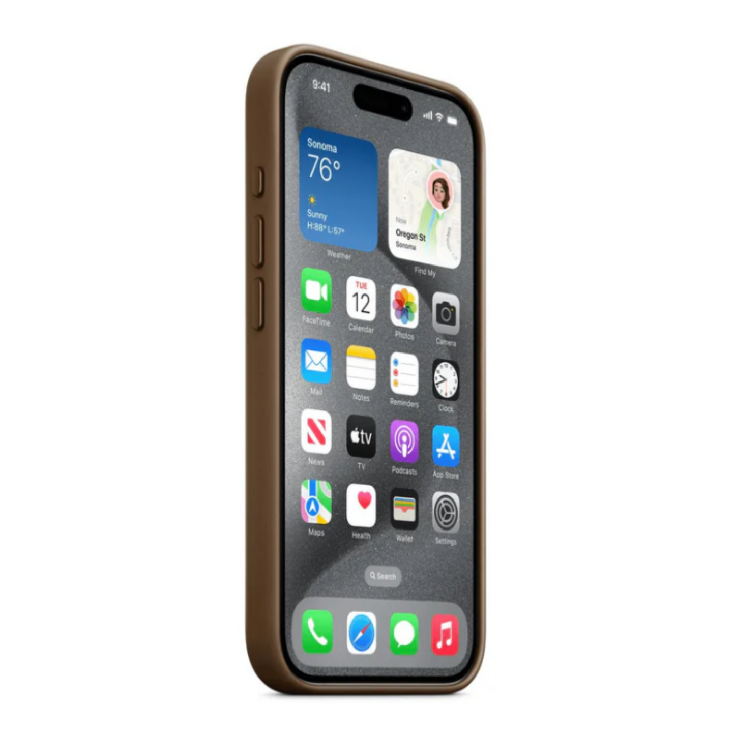 Capa de couro Apple com MagSafe para iPhone 16 15 14