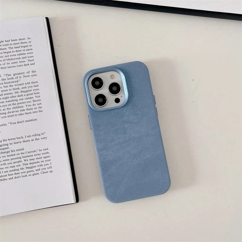 Capa de Microfibra Nível Premium com MagSafe para iPhone 16 15 14