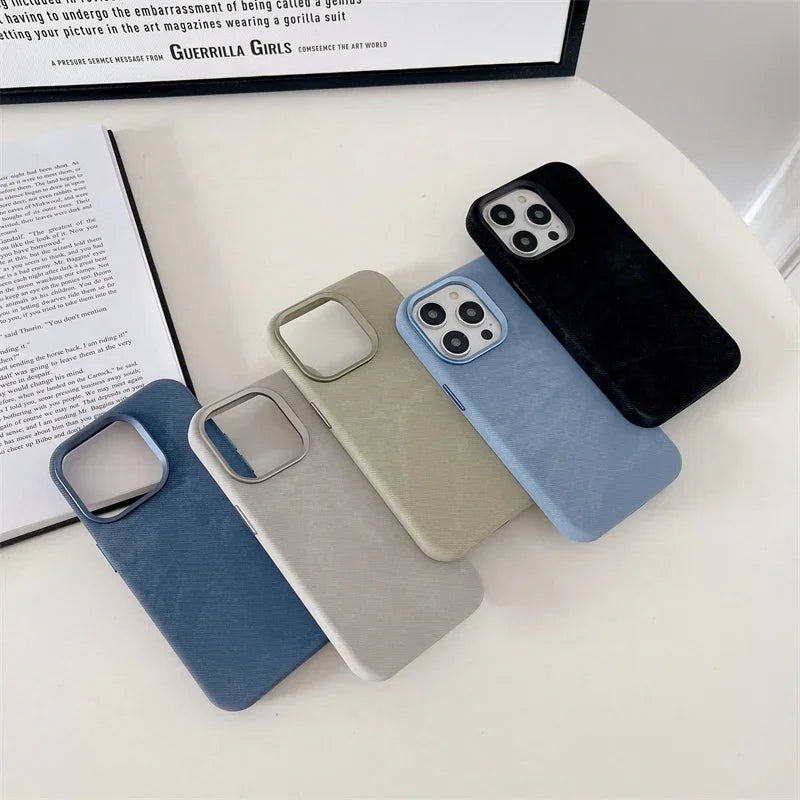 Capa de Microfibra Nível Premium com MagSafe para iPhone 16 15 14