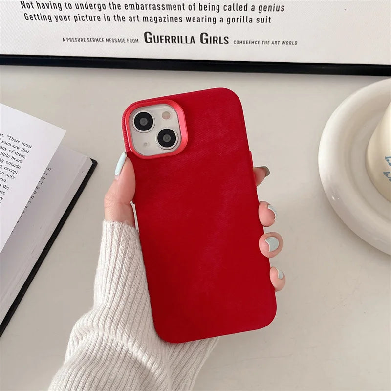 Capa de Microfibra Nível Premium com MagSafe para iPhone 16 15 14
