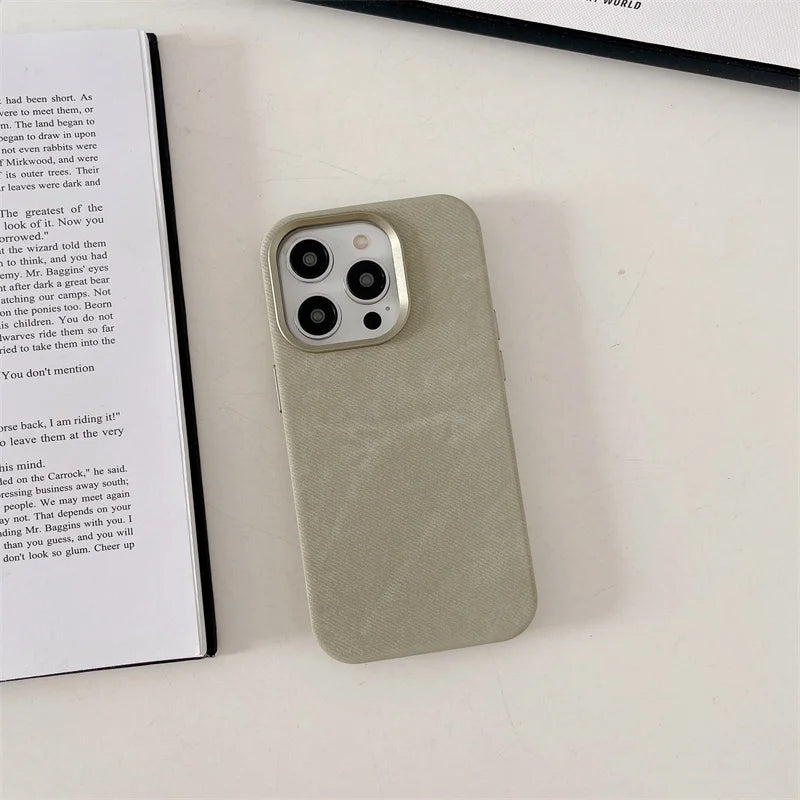 Capa de Microfibra Nível Premium com MagSafe para iPhone 16 15 14