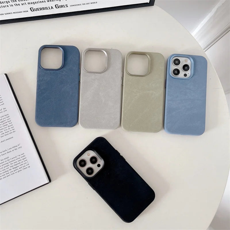 Capa de Microfibra Nível Premium com MagSafe para iPhone 16 15 14