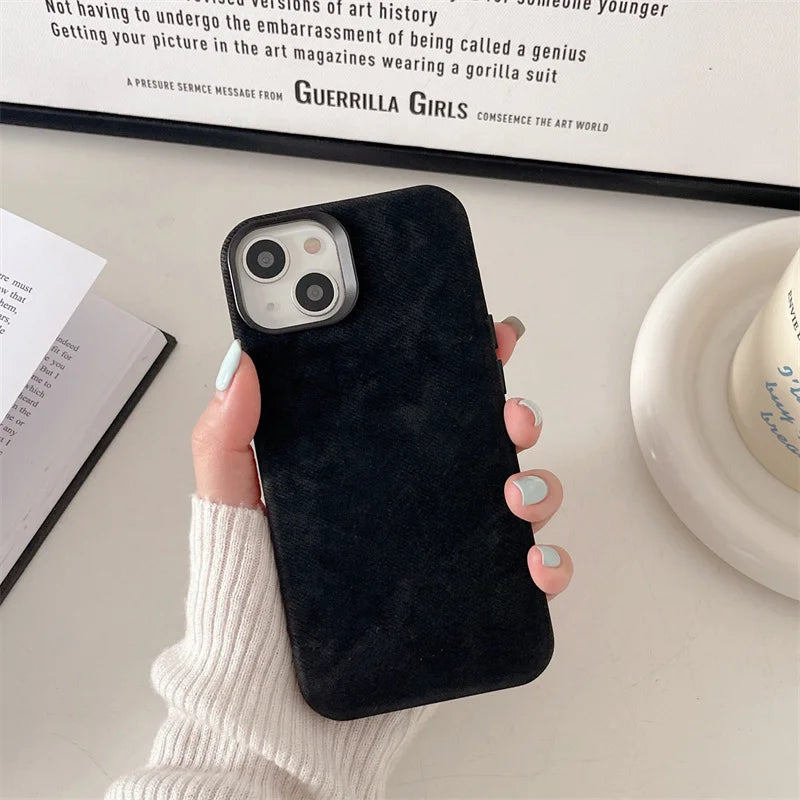 Capa de Microfibra Nível Premium com MagSafe para iPhone 16 15 14