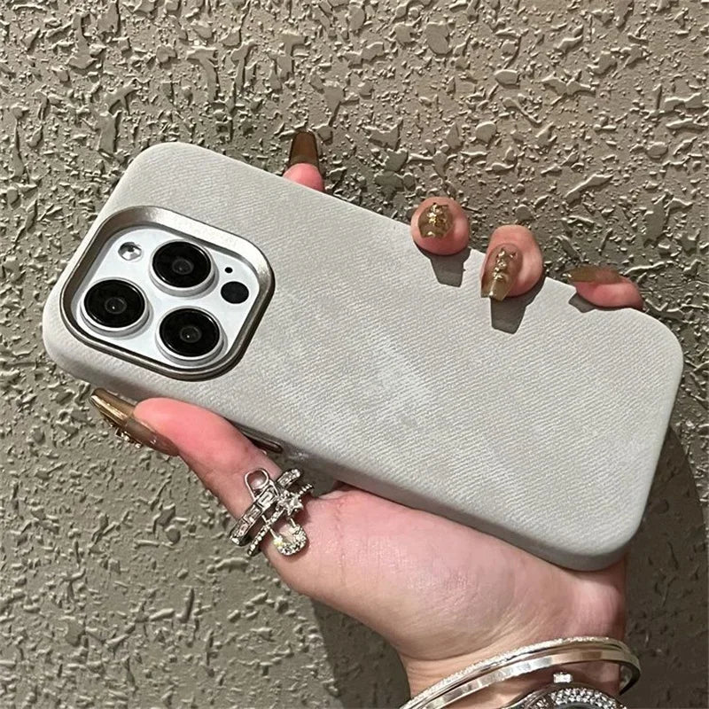 Capa de Microfibra Nível Premium com MagSafe para iPhone 16 15 14