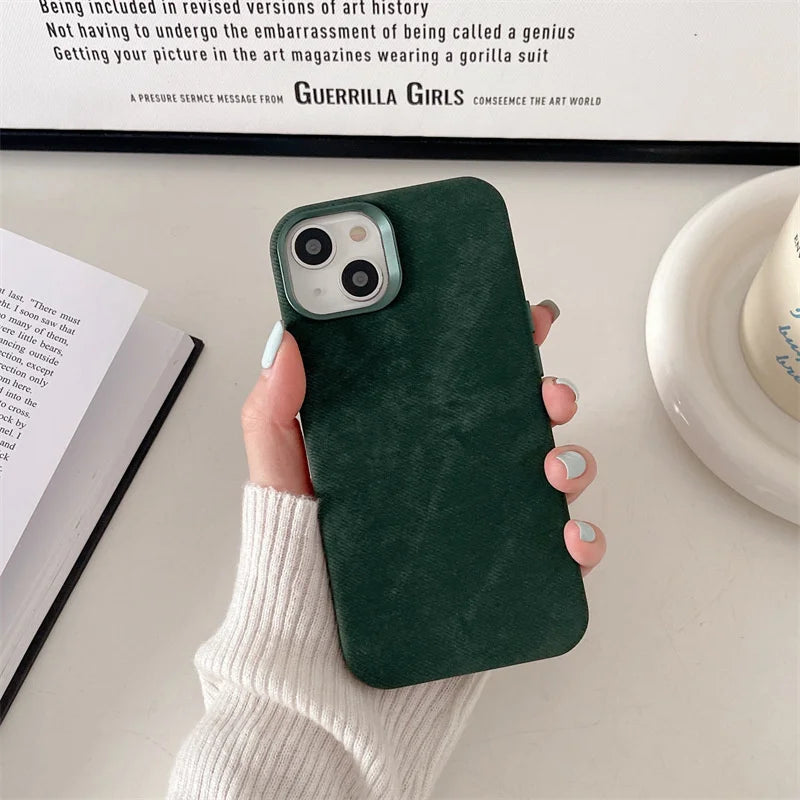 Capa de Microfibra Nível Premium com MagSafe para iPhone 16 15 14
