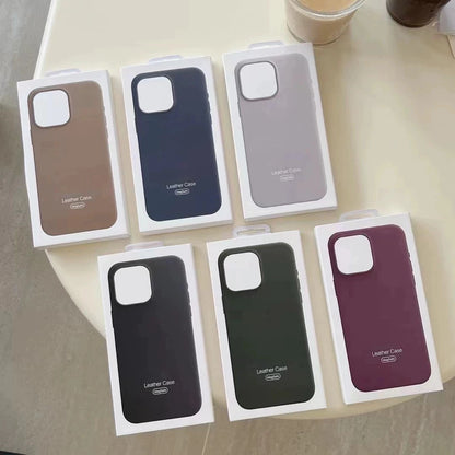 Capa de couro Apple com MagSafe para iPhone 16 15 14